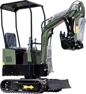 1 TYPHON TERROR X STORM 1T Mini Excavator 13.5HP Briggs & Stratton Engine with Canopy