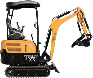 1 TYPHON TERROR XX 4000 lb Mini Excavator 20.4HP Kubota D902 Diesel Engine