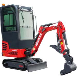 HUAYEE HY14F 1.4T Mini Excavator with Cab 13.5HP Briggs & Stratton Gas Engine