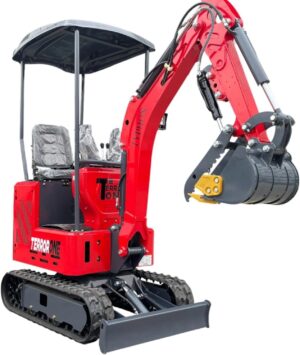 1 TYPHON TERROR ONE STORM 1T Mini Excavator 13.5HP Briggs & Stratton Engine with Canopy