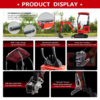 10 HUAYEE HY14C 1.4T Mini Excavator 13.5HP Briggs & Stratton Gas Engine with 5 Attachments