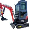 TYPHON TERROR XVIII Prestige 2T Mini Excavator with AC/Heater Cabin and Kubota D902 Diesel
