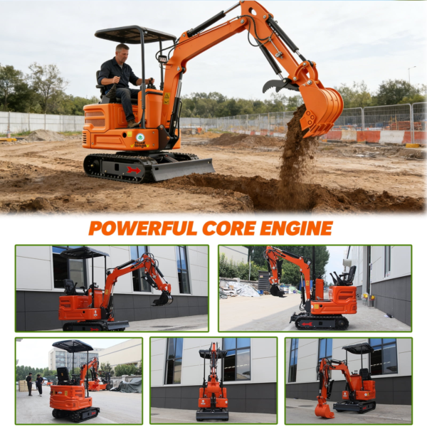 2 MachPro DS-15Pro 1.2T Mini Excavator 13.5HP Briggs & Stratton Engine with Pilot Control