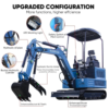 2 MachPro 1.8T Mini Excavator Kubota Diesel Engine with Pilot Control and Side Swing