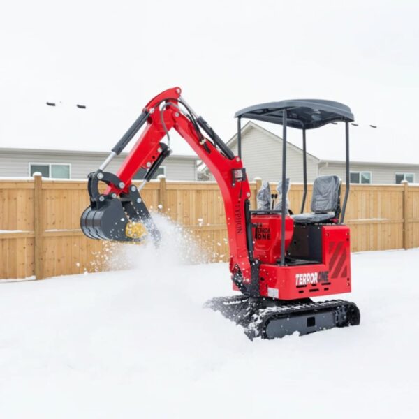 4 TYPHON TERROR ONE STORM 1T Mini Excavator 13.5HP Briggs & Stratton Engine with Canopy