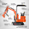 5 MachPro DS-15Pro 1.2T Mini Excavator 13.5HP Briggs & Stratton Engine with Pilot Control