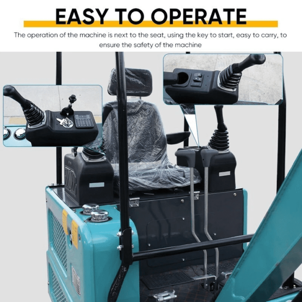 7 MachPro 1.8T Diesel Mini Excavator Kubota Engine with Pilot Control and Auger