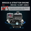 9 HUAYEE HY14C 1.4T Mini Excavator 13.5HP Briggs & Stratton Gas Engine with 5 Attachments